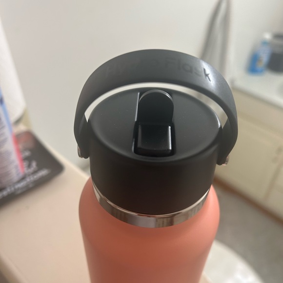 Hydro Flask Dining 32oz Grapefruit Color Wide Mouth With Flex Straw